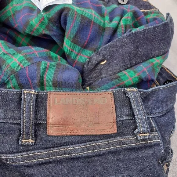 Lands' End Square Rigger Flannel Lined Men's Jeans Size 38, 26.25" Inseam NWOT - Picture 9 of 12